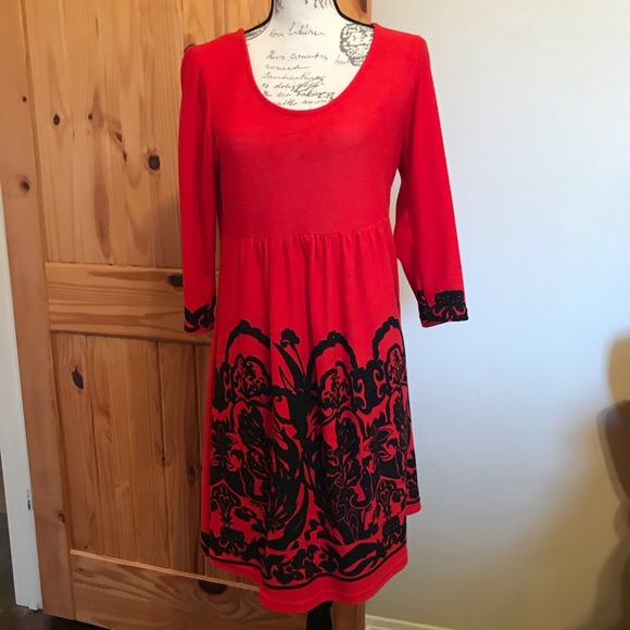 Reborn Dresses & Skirts - Reborn Red and Black Stretch Knit Dress